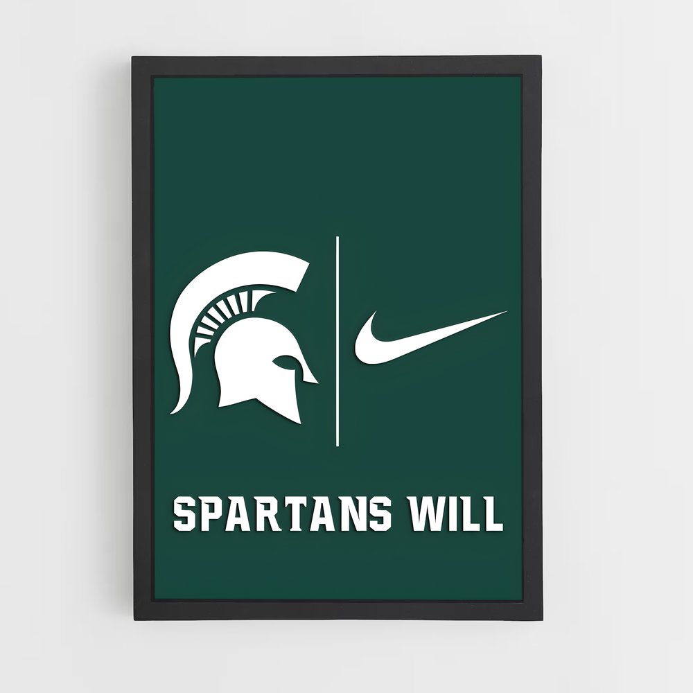 Poster Spartan Pride – affiche Basketball (vue 2)